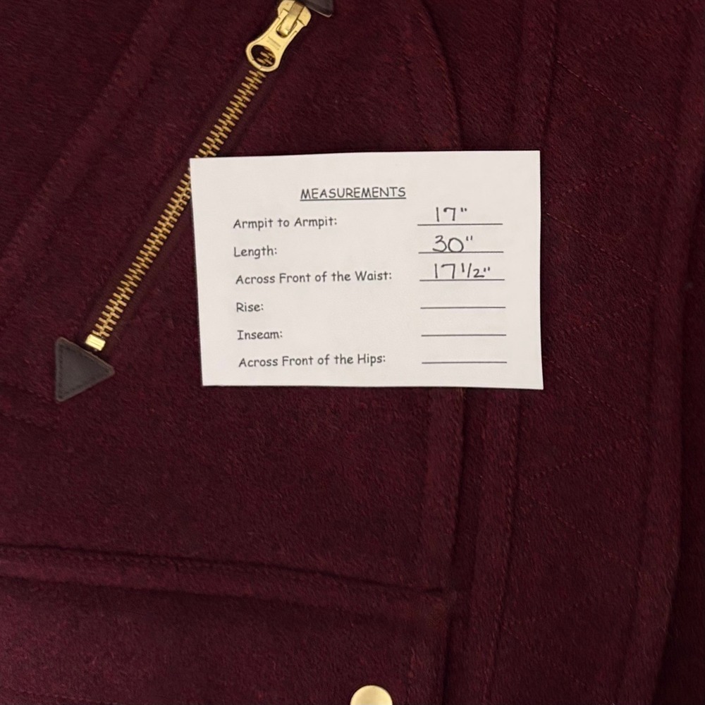 J.Crew J. CREW Chateau Parka Italian Wool Stadium Cloth Nello Gori Size 00 - Picture 16 of 16
